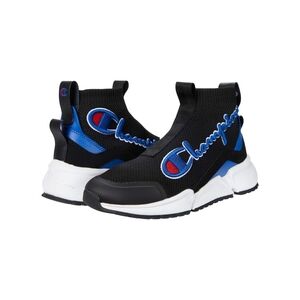 Champion Black and Blue Knit Sneakers